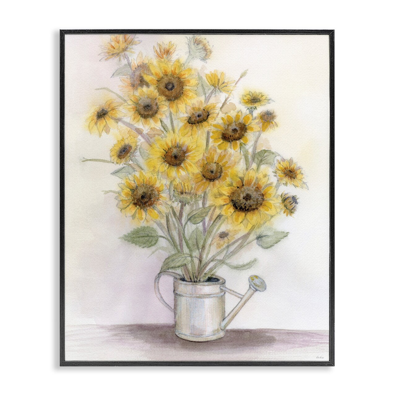Stupell Industries Sunflowers In Watering Can Framed Giclee, design by Patti Bishop